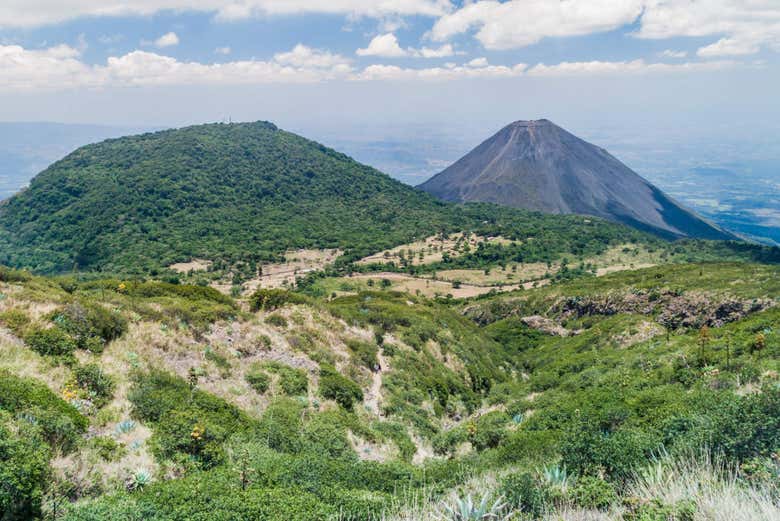 Views of the Cerro Verde Volcano and Izalco Volcano