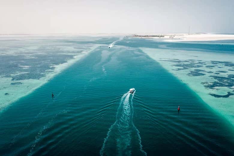 Excursion aux îles d'Abou Dabi