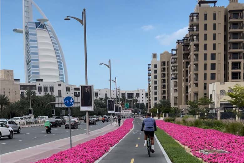 In una delle strade di Dubai