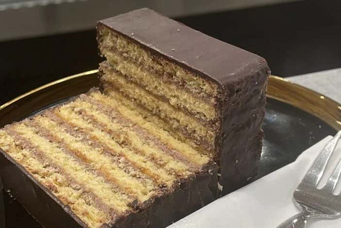 A typical cake from Bratislava