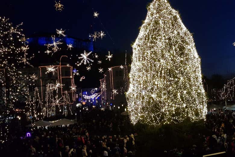 Iluminação da árvore de Natal