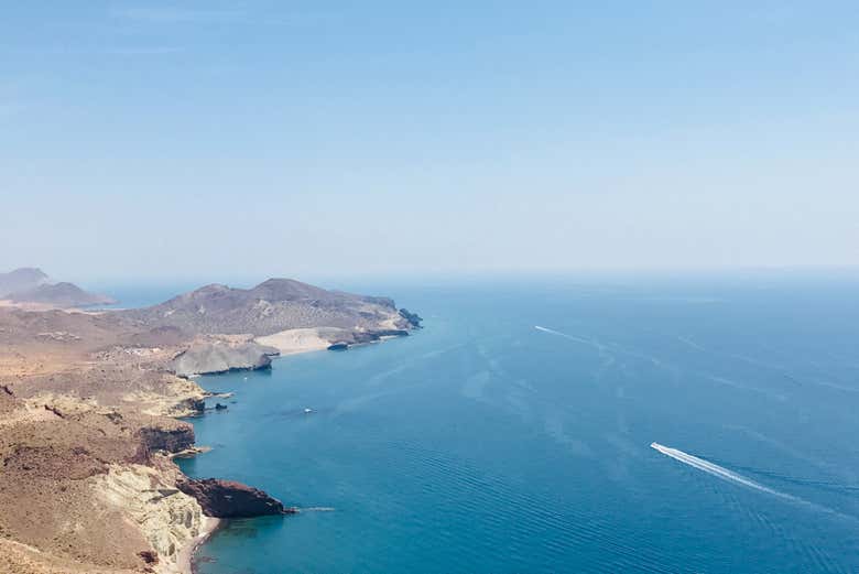 Il panorama dal vulcano