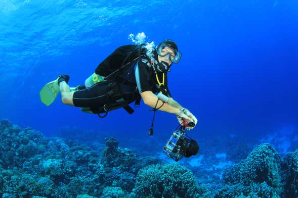 Bautismo de buceo en Almuñécar