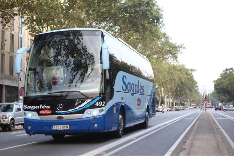 Autobús hacia Barcelona