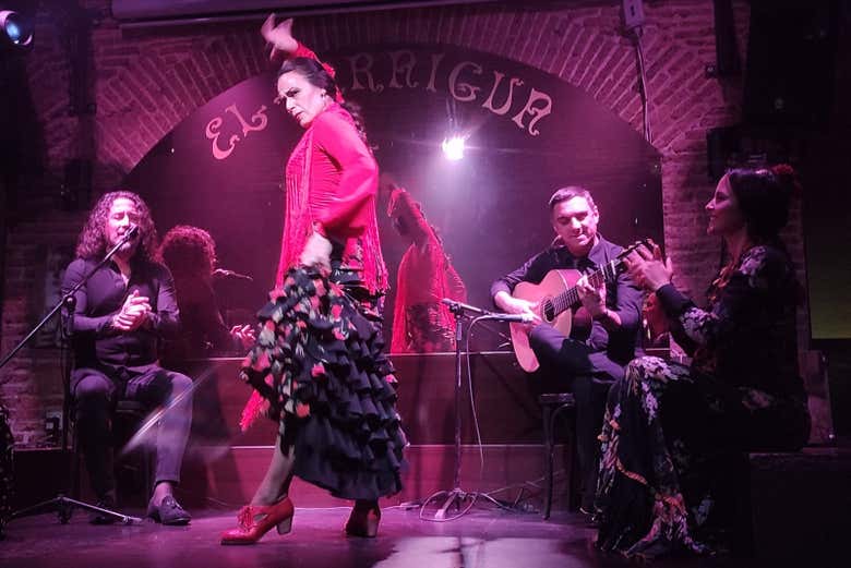 Apreciando um show de flamenco