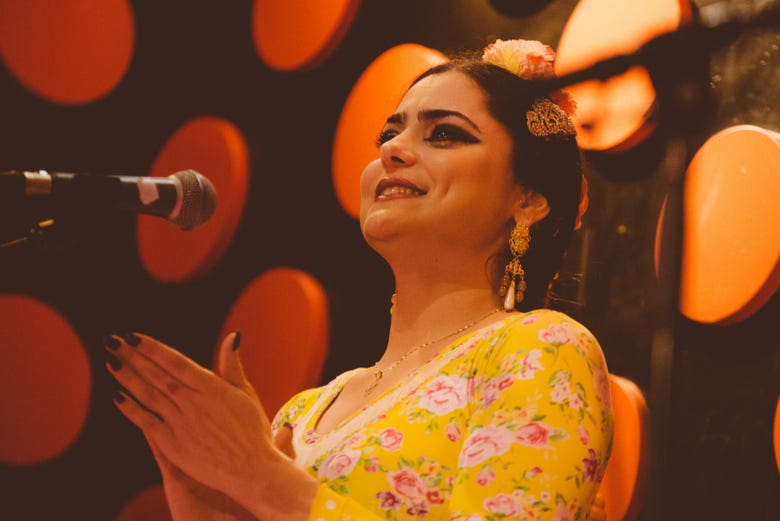 One of the flamenco singers