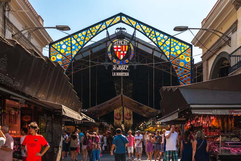 Entrada principal do Mercado de La Boquería