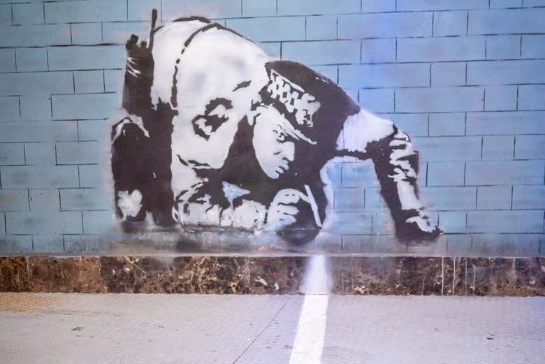 Uma das obras que você poderá ver no Museu Banksy