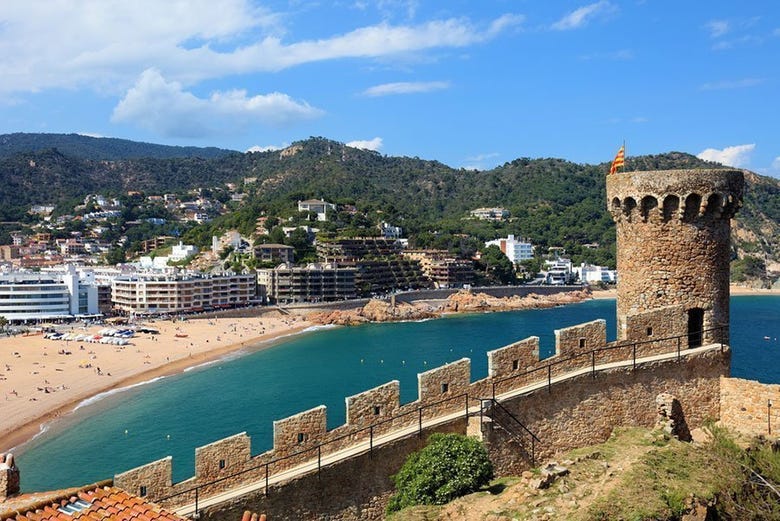 Tossa de Mar from the fortress