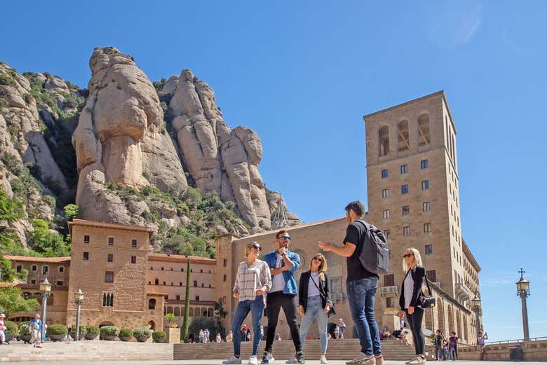 Plaza de Santa María, in Montserrat