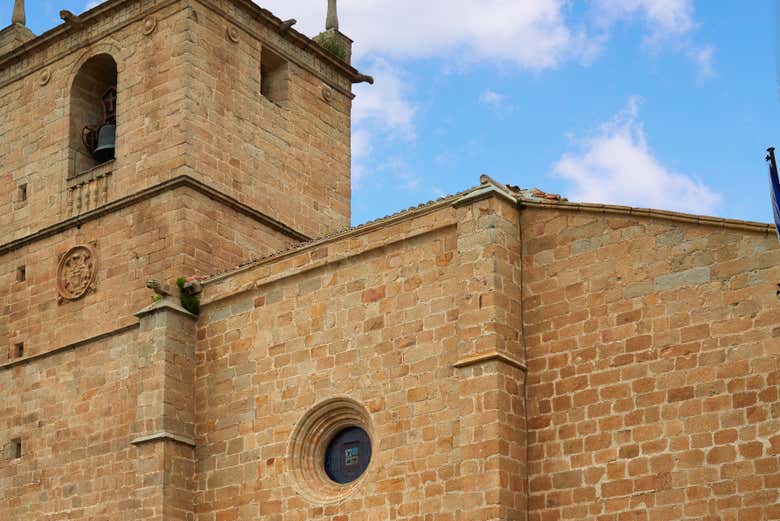 La fachada de la Concatedral de Cáceres