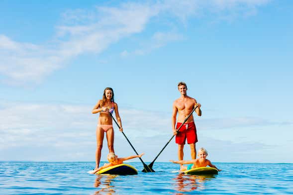 Tour en paddle surf por Cala Mayor desde Cala Nova