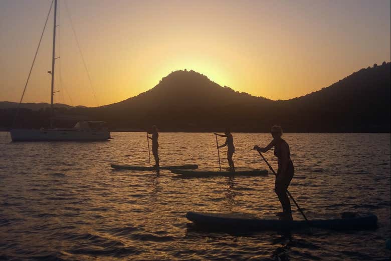 Let's paddle into a beautiful sunset!