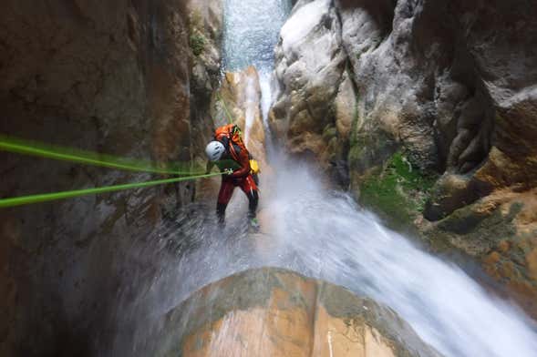 Canyoning at Buitre Gorge