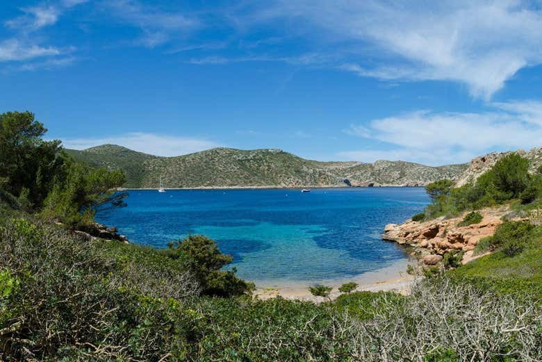 Uma das famosas praias de Cabrera