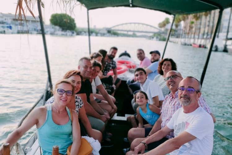 Disfrutando del paseo en barca