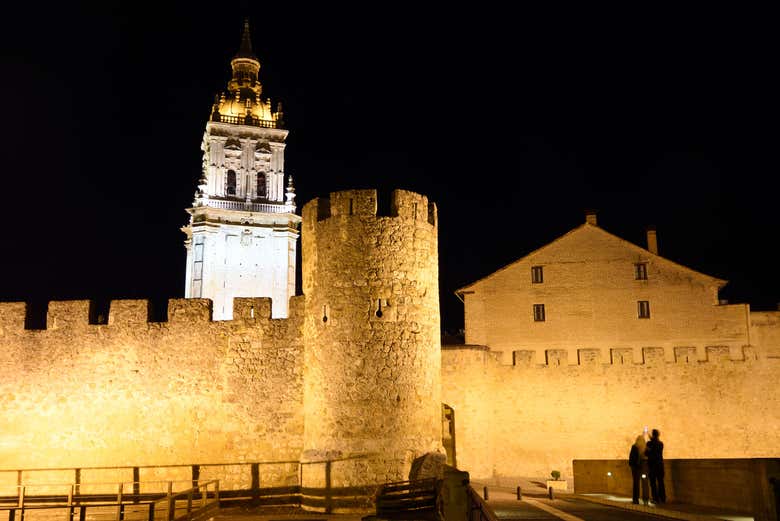 Admirando las murallas de El Burgo de Osma 