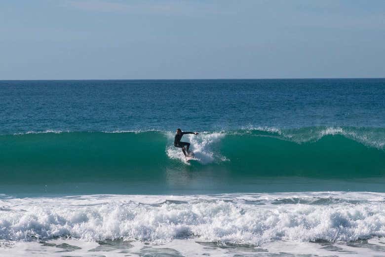 Surfing in El Palmar de Vejer