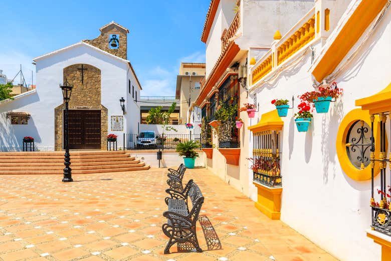 Casas típicas en el casco antiguo de Estepona