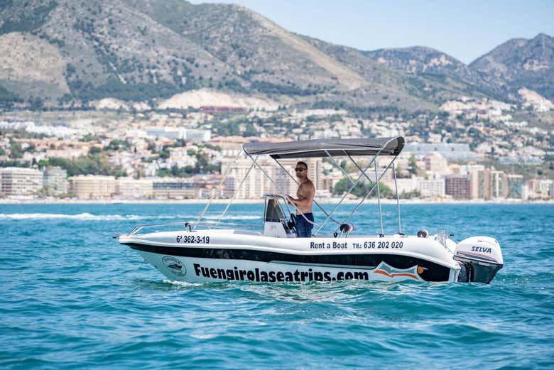 Sailing around Fuengirola