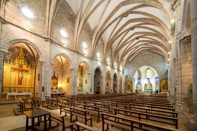 Nave central de la colegiata de Santa María de Gandía