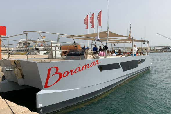 Paseo en catamarán por La Safor con paella