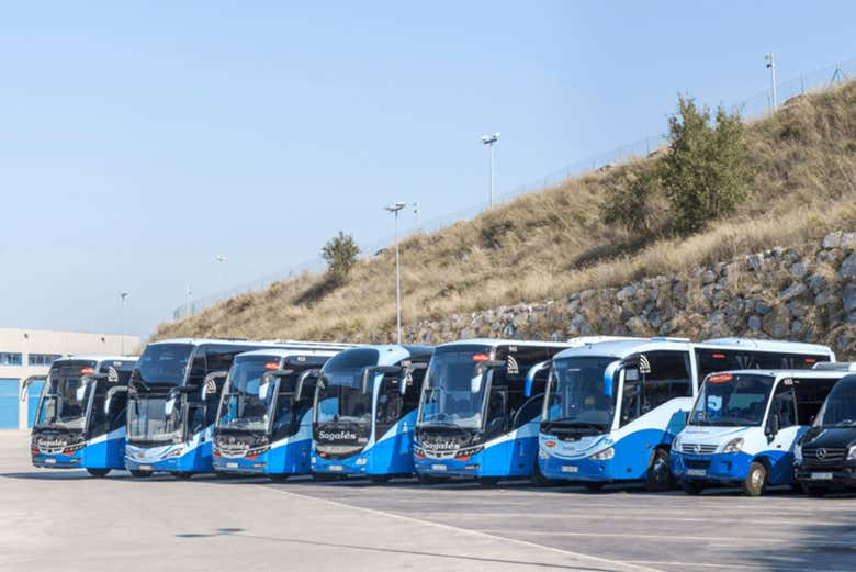 Ônibus para nos levar do aeroporto