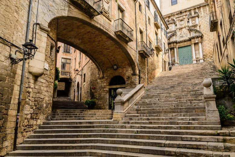 Escadaria da Catedral de Santa María de Girona