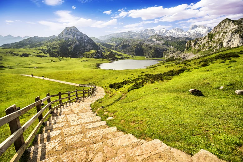 Paisajes de los lagos de Covadonga