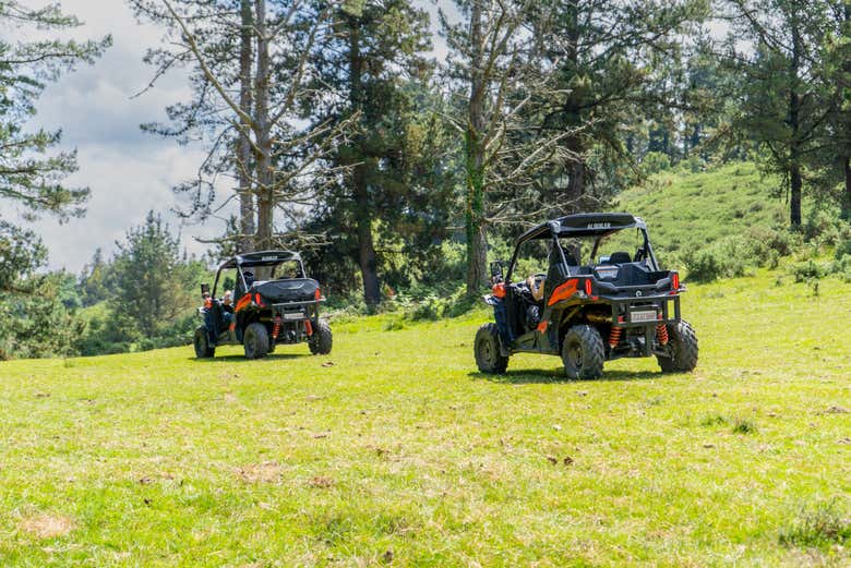 Desfrutando do tour de buggy por Piloña