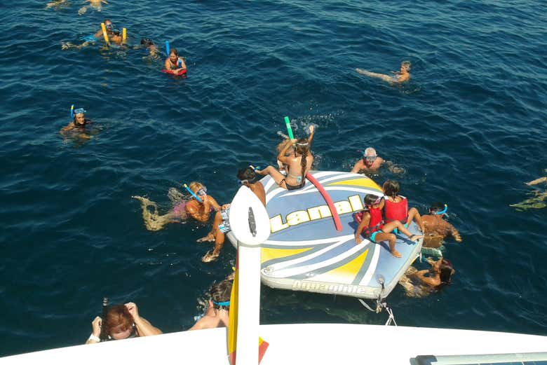 Enjoy a dip in the sea