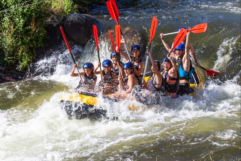 Travel at top speeds down the rapids