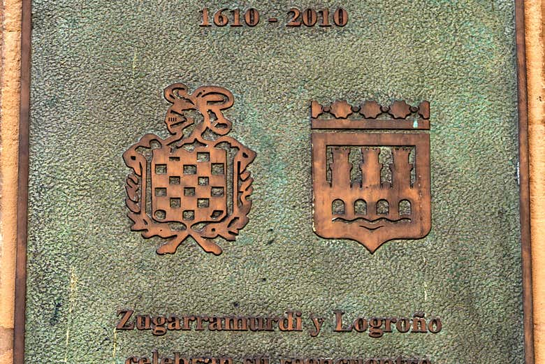 Plaque de l'union entre Logroño et Zugarramurdi