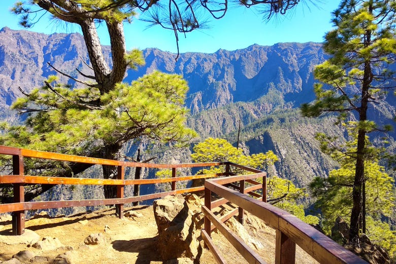 Cumbrecita Viewpoint in the Caldera de Taburiente