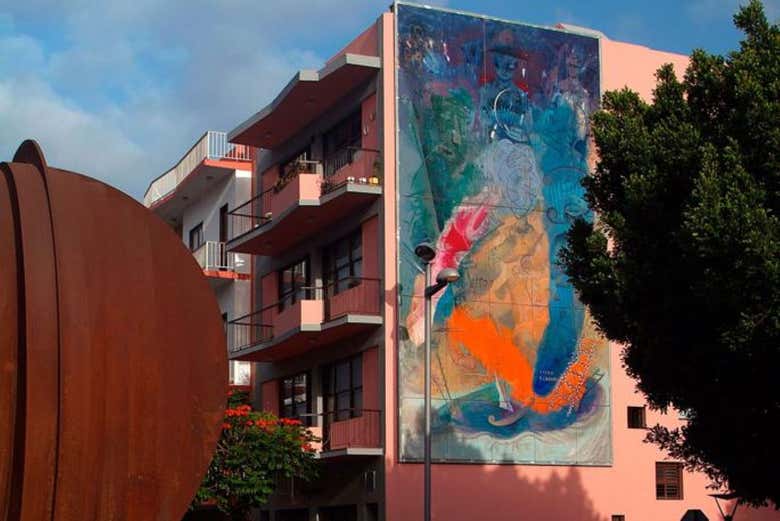 Los edificios con artísticas pinturas