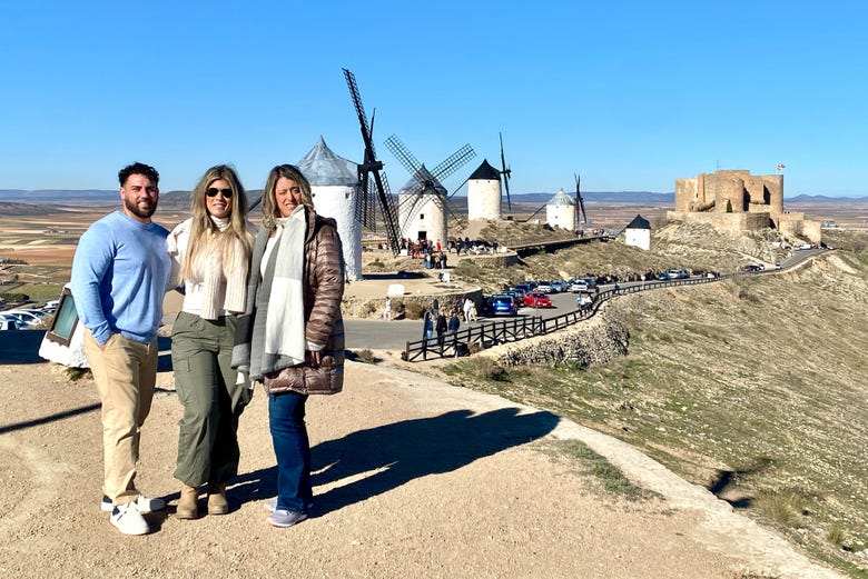 Visiting the windmills in Consuegra, Toledo