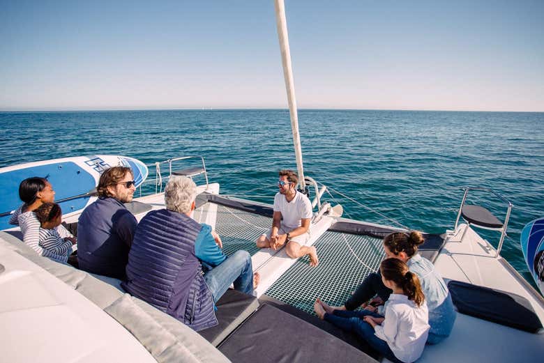 Enjoying sailing in Puerto Banús