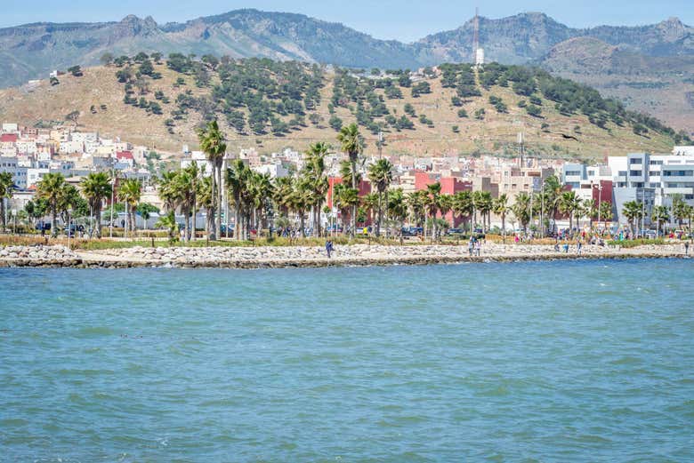 Panoramic view of the coast of Nador