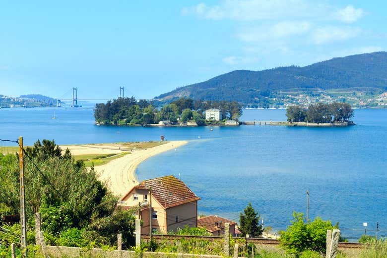 Paisagens da ilha de San Simón