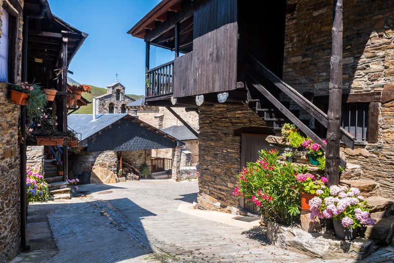 Peñalba de Santiago, na comarca de El Bierzo