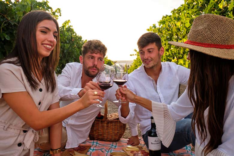 Sip wine in the Monteabellón vineyard