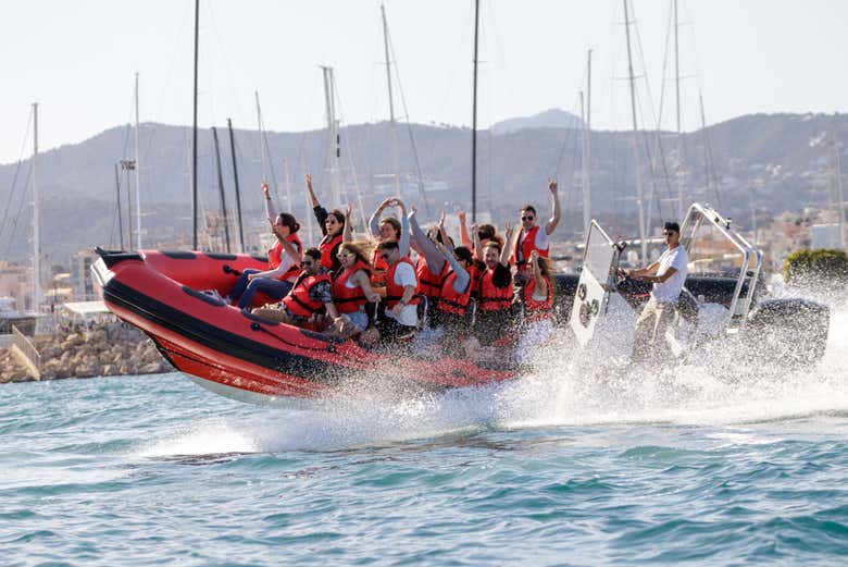 Speedboat ride in Palma de Mallorca