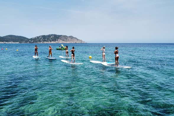 Paddle surf y snorkel en la playa de Es Figueral