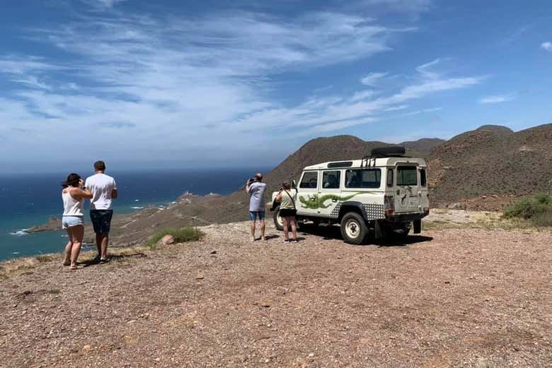 Admirando la costa de Cabo de Gata