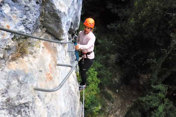 Via ferrata no desfiladeiro de La Hermida