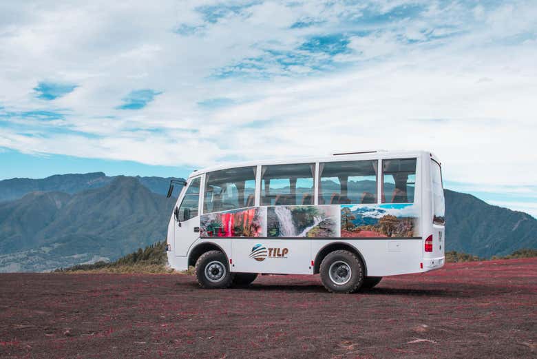 Vehículo preparado para la excursión