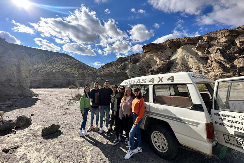 Début de l'excursion dans le désert de Tabernas