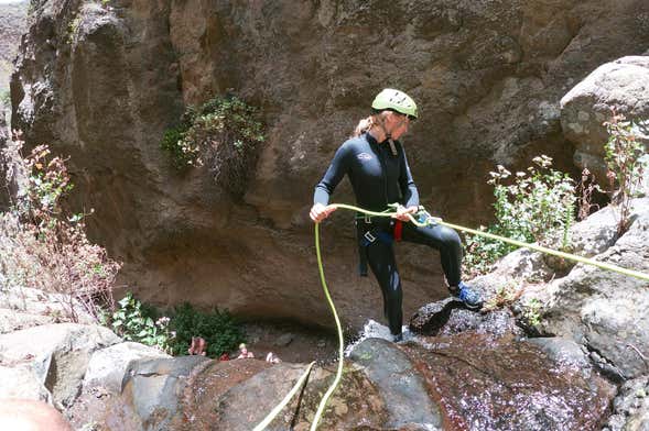 Canyoning no Barranco de Los Cernícalos