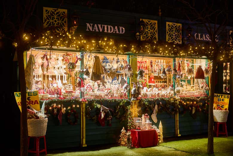 Un des stands du marché de Noël 