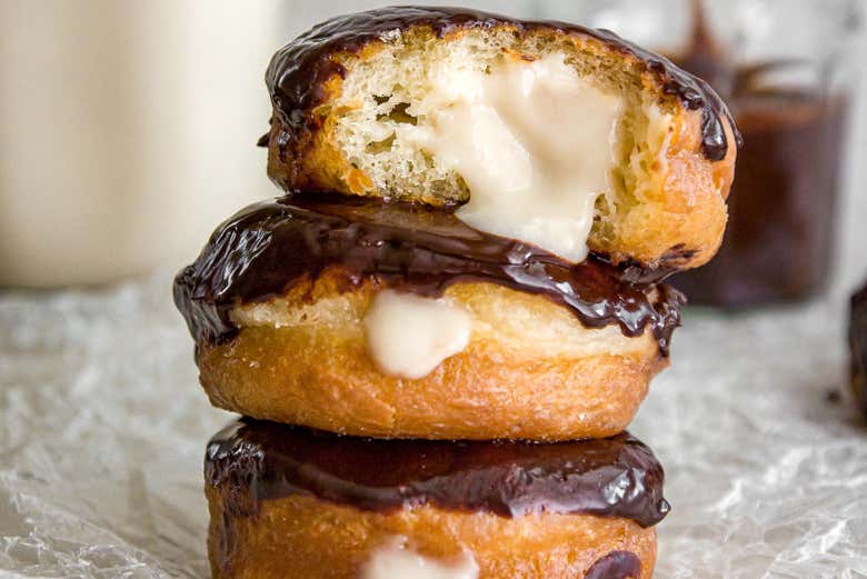 The classic Boston cream donut